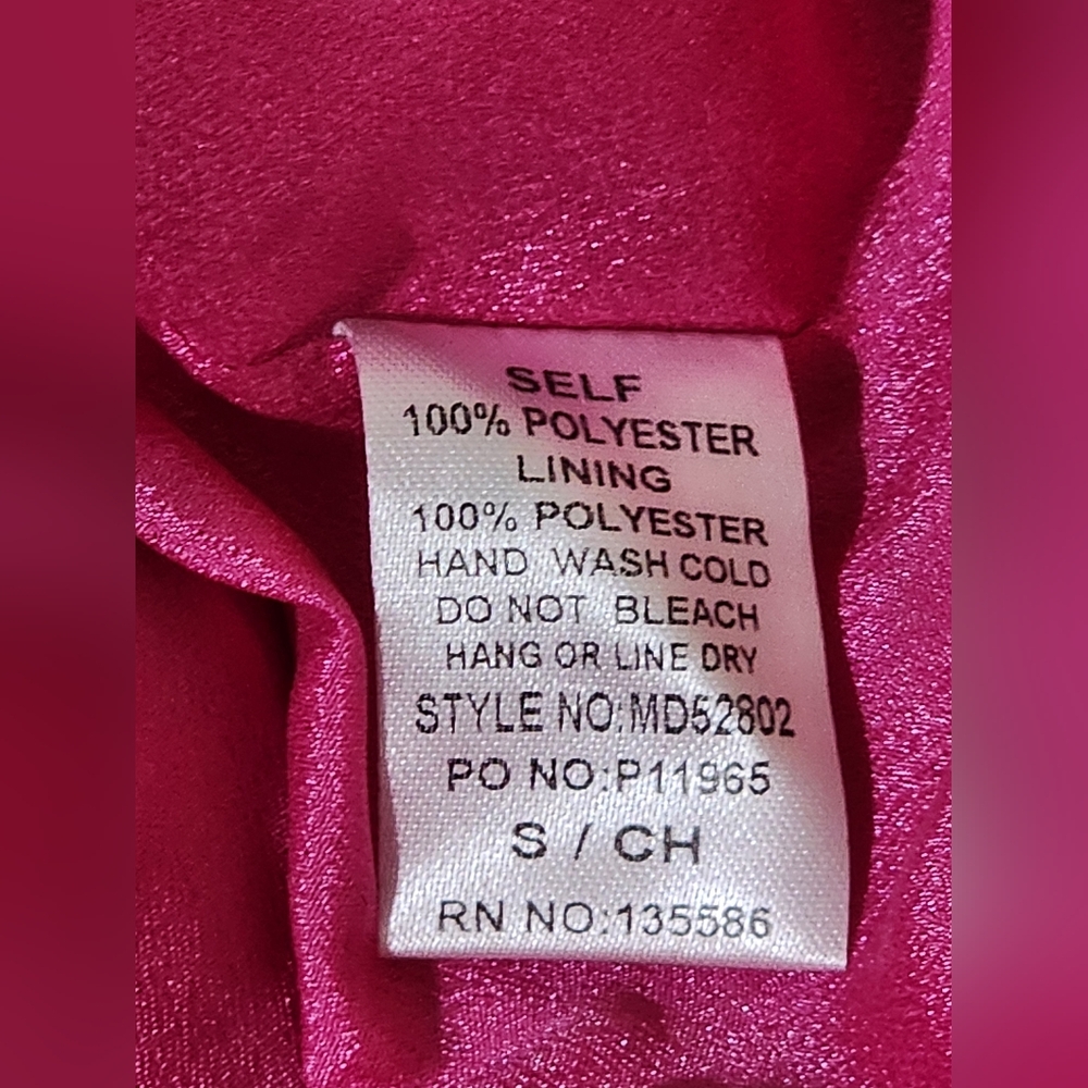 Pink Puff Sleeve Dress with Bow Details - Picture 8 of 10